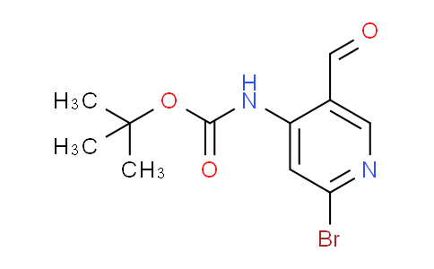 CAS No. 1382849-21-9, tert-Butyl (2-bromo-5-formylpyridin-4-yl)carbamate