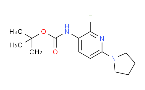 CAS No. 1228665-71-1, tert-Butyl (2-fluoro-6-(pyrrolidin-1-yl)pyridin-3-yl)carbamate