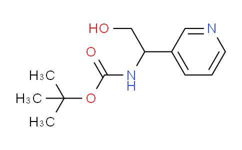 CAS No. 898796-48-0, tert-Butyl (2-hydroxy-1-(pyridin-3-yl)ethyl)carbamate