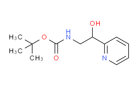 CAS No. 213990-62-6, tert-Butyl (2-hydroxy-2-(pyridin-2-yl)ethyl)carbamate