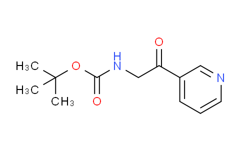 CAS No. 473693-42-4, tert-Butyl (2-oxo-2-(pyridin-3-yl)ethyl)carbamate