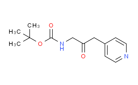 CAS No. 885269-81-8, tert-Butyl (2-oxo-3-(pyridin-4-yl)propyl)carbamate