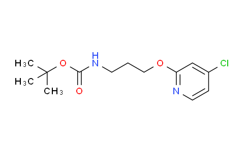 CAS No. 1346708-20-0, tert-Butyl (3-((4-chloropyridin-2-yl)oxy)propyl)carbamate