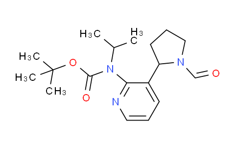 CAS No. 1352509-54-6, tert-Butyl (3-(1-formylpyrrolidin-2-yl)pyridin-2-yl)(isopropyl)carbamate