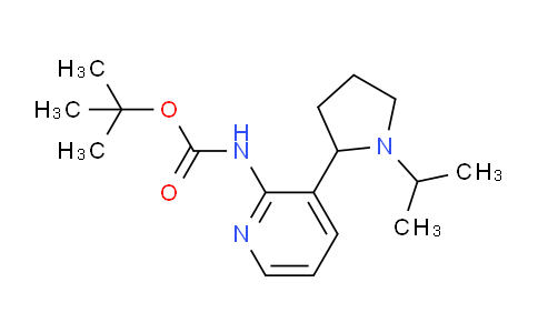 CAS No. 1352493-69-6, tert-Butyl (3-(1-isopropylpyrrolidin-2-yl)pyridin-2-yl)carbamate