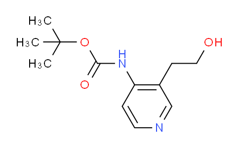 CAS No. 219834-80-7, tert-Butyl (3-(2-hydroxyethyl)pyridin-4-yl)carbamate