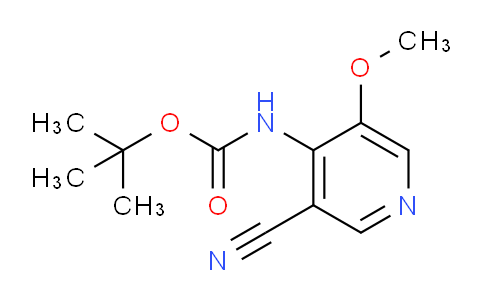MC664082 | 1138444-19-5 | tert-Butyl (3-cyano-5-methoxypyridin-4-yl)carbamate