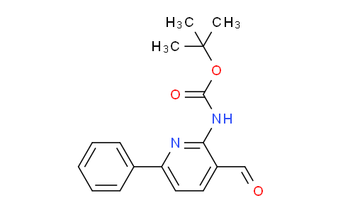 CAS No. 1437433-74-3, tert-Butyl (3-formyl-6-phenylpyridin-2-yl)carbamate