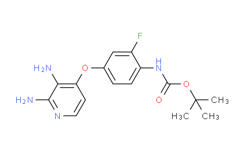 CAS No. 1163720-66-8, tert-Butyl (4-((2,3-diaminopyridin-4-yl)oxy)-2-fluorophenyl)carbamate