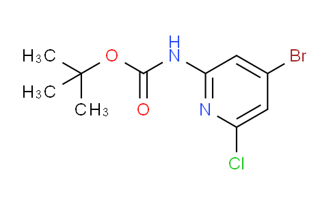 CAS No. 1823510-75-3, tert-Butyl (4-bromo-6-chloropyridin-2-yl)carbamate