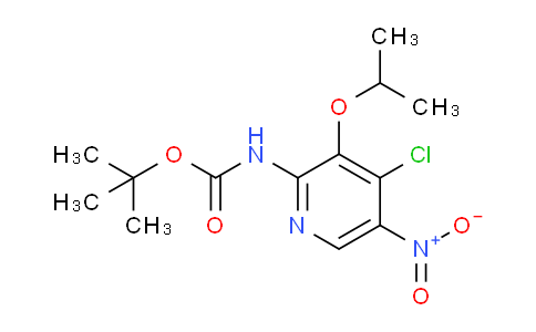 CAS No. 1956384-96-5, tert-Butyl (4-chloro-3-isopropoxy-5-nitropyridin-2-yl)carbamate