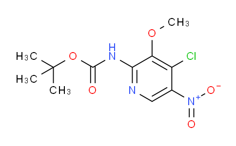 CAS No. 1956340-32-1, tert-Butyl (4-chloro-3-methoxy-5-nitropyridin-2-yl)carbamate
