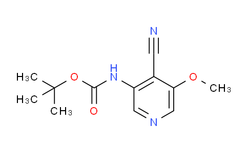 CAS No. 1045858-19-2, tert-Butyl (4-cyano-5-methoxypyridin-3-yl)carbamate