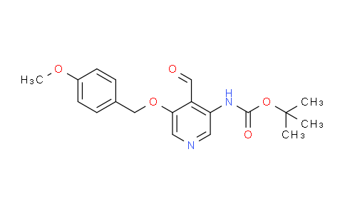 CAS No. 552331-77-8, tert-Butyl (4-formyl-5-((4-methoxybenzyl)oxy)pyridin-3-yl)carbamate