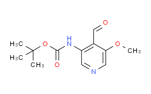 CAS No. 1049677-54-4, tert-Butyl (4-formyl-5-methoxypyridin-3-yl)carbamate