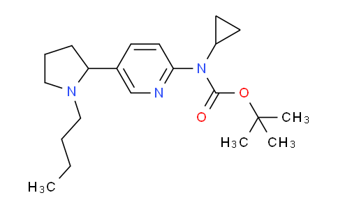 CAS No. 1352511-06-8, tert-Butyl (5-(1-butylpyrrolidin-2-yl)pyridin-2-yl)(cyclopropyl)carbamate