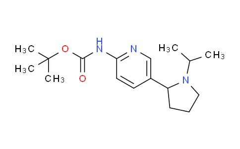 CAS No. 1352532-63-8, tert-Butyl (5-(1-isopropylpyrrolidin-2-yl)pyridin-2-yl)carbamate