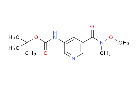 CAS No. 337904-93-5, tert-Butyl (5-(methoxy(methyl)carbamoyl)pyridin-3-yl)carbamate