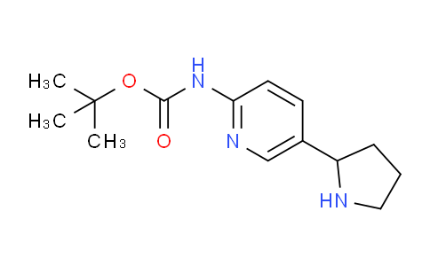 CAS No. 1352501-29-1, tert-Butyl (5-(pyrrolidin-2-yl)pyridin-2-yl)carbamate