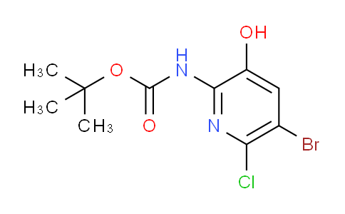CAS No. 1131041-73-0, tert-Butyl (5-bromo-6-chloro-3-hydroxypyridin-2-yl)carbamate