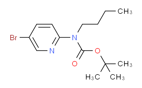 CAS No. 1291487-21-2, tert-Butyl (5-bromopyridin-2-yl)(butyl)carbamate