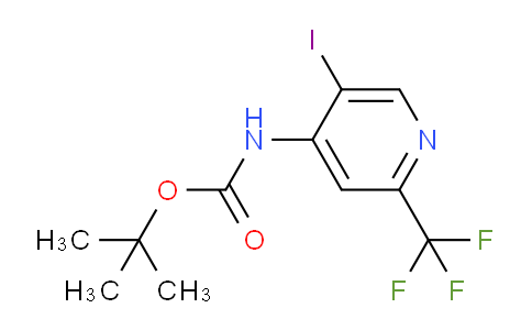 CAS No. 1820707-98-9, tert-Butyl (5-iodo-2-(trifluoromethyl)pyridin-4-yl)carbamate