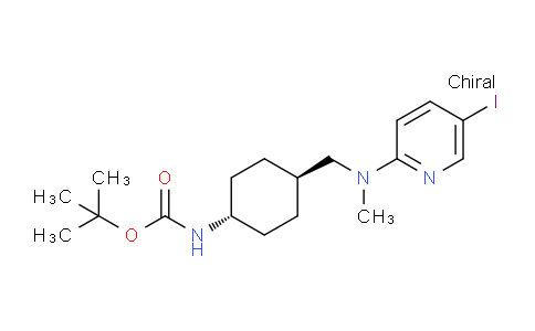 CAS No. 1313366-19-6, tert-Butyl (trans-4-(((5-iodopyridin-2-yl)(methyl)amino)methyl)cyclohexyl)carbamate