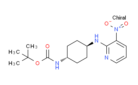 CAS No. 1289386-01-1, tert-Butyl (trans-4-((3-nitropyridin-2-yl)amino)cyclohexyl)carbamate