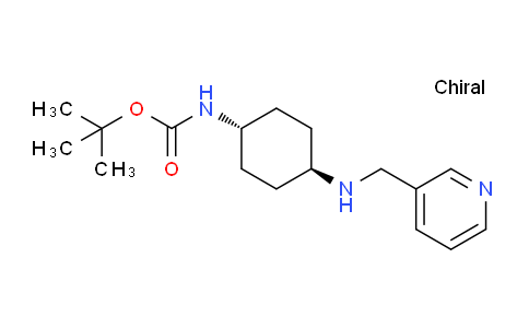 CAS No. 1286275-55-5, tert-Butyl (trans-4-((pyridin-3-ylmethyl)amino)cyclohexyl)carbamate