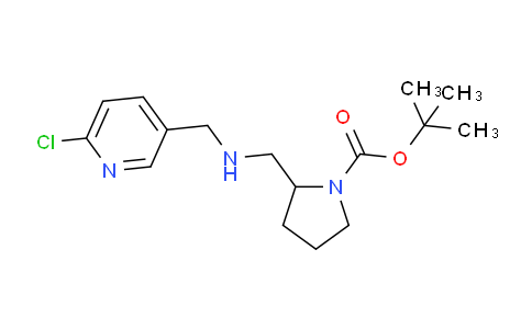 CAS No. 1261232-97-6, tert-Butyl 2-((((6-chloropyridin-3-yl)methyl)amino)methyl)pyrrolidine-1-carboxylate