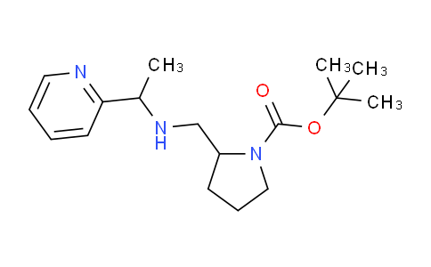 CAS No. 1289388-55-1, tert-Butyl 2-(((1-(pyridin-2-yl)ethyl)amino)methyl)pyrrolidine-1-carboxylate