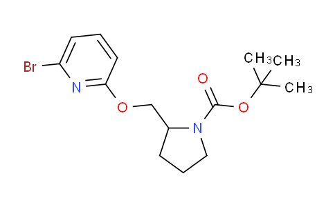CAS No. 1261231-92-8, tert-Butyl 2-(((6-bromopyridin-2-yl)oxy)methyl)pyrrolidine-1-carboxylate