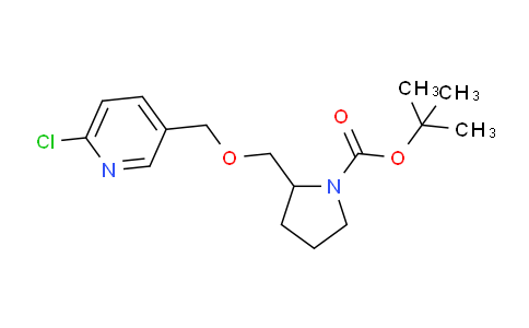 CAS No. 1261231-95-1, tert-Butyl 2-(((6-chloropyridin-3-yl)methoxy)methyl)pyrrolidine-1-carboxylate