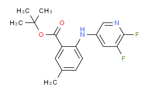 CAS No. 1119090-76-4, tert-Butyl 2-((5,6-difluoropyridin-3-yl)amino)-5-methylbenzoate