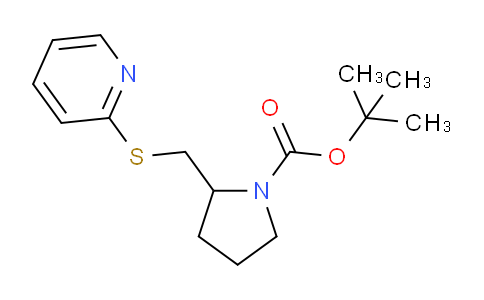 CAS No. 1353967-38-0, tert-Butyl 2-((pyridin-2-ylthio)methyl)pyrrolidine-1-carboxylate
