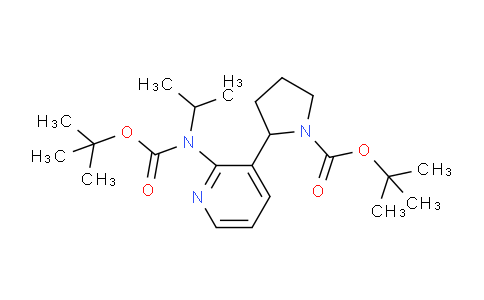 DY664213 | 1352501-48-4 | tert-Butyl 2-(2-((tert-butoxycarbonyl)(isopropyl)amino)pyridin-3-yl)pyrrolidine-1-carboxylate