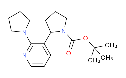 CAS No. 1352515-34-4, tert-Butyl 2-(2-(pyrrolidin-1-yl)pyridin-3-yl)pyrrolidine-1-carboxylate