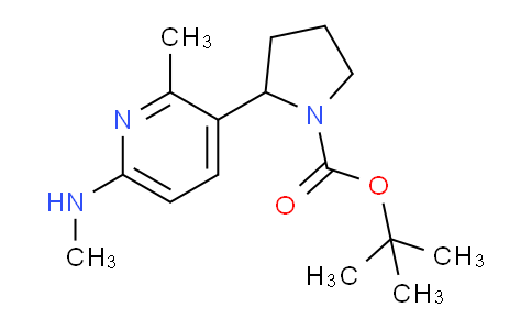 CAS No. 1352516-95-0, tert-Butyl 2-(2-methyl-6-(methylamino)pyridin-3-yl)pyrrolidine-1-carboxylate
