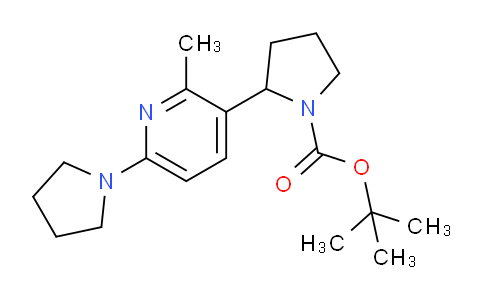 MC664227 | 1352516-04-1 | tert-Butyl 2-(2-methyl-6-(pyrrolidin-1-yl)pyridin-3-yl)pyrrolidine-1-carboxylate