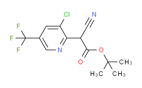 CAS No. 1426290-06-3, tert-Butyl 2-(3-chloro-5-(trifluoromethyl)pyridin-2-yl)-2-cyanoacetate