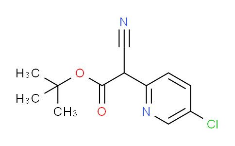 CAS No. 1391821-37-6, tert-Butyl 2-(5-chloropyridin-2-yl)-2-cyanoacetate