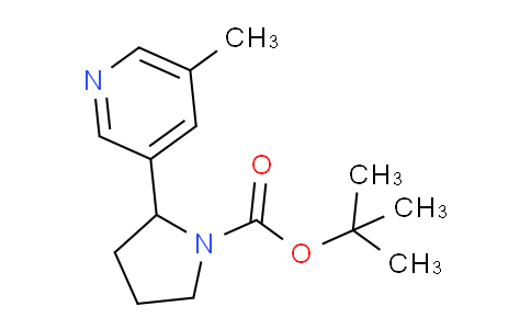CAS No. 1253523-00-0, tert-Butyl 2-(5-methylpyridin-3-yl)pyrrolidine-1-carboxylate