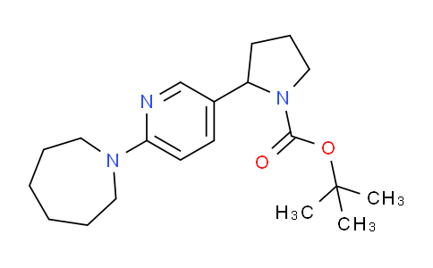 CAS No. 1352499-65-0, tert-Butyl 2-(6-(azepan-1-yl)pyridin-3-yl)pyrrolidine-1-carboxylate