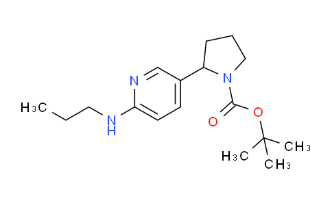 CAS No. 1352486-40-8, tert-Butyl 2-(6-(propylamino)pyridin-3-yl)pyrrolidine-1-carboxylate