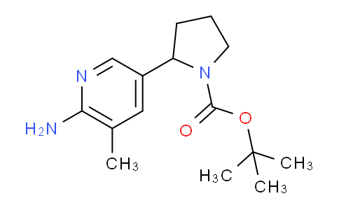 CAS No. 1352522-67-8, tert-Butyl 2-(6-amino-5-methylpyridin-3-yl)pyrrolidine-1-carboxylate