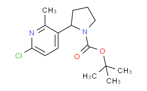 CAS No. 1352531-30-6, tert-Butyl 2-(6-chloro-2-methylpyridin-3-yl)pyrrolidine-1-carboxylate