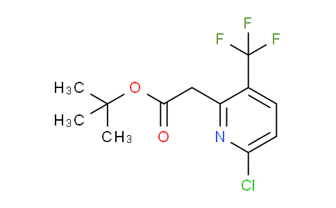 CAS No. 748153-46-0, tert-Butyl 2-(6-chloro-3-(trifluoromethyl)pyridin-2-yl)acetate