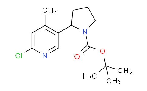 CAS No. 1352531-03-3, tert-Butyl 2-(6-chloro-4-methylpyridin-3-yl)pyrrolidine-1-carboxylate
