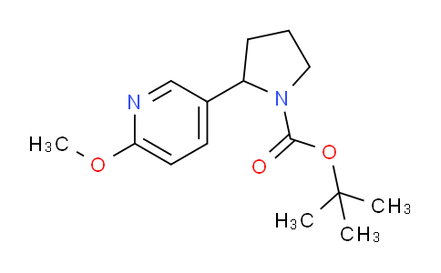 CAS No. 1352534-79-2, tert-Butyl 2-(6-methoxypyridin-3-yl)pyrrolidine-1-carboxylate