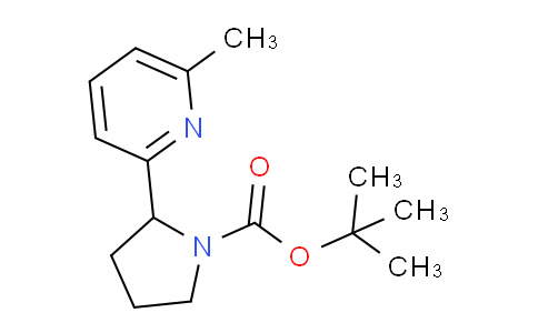 CAS No. 1352502-46-5, tert-Butyl 2-(6-methylpyridin-2-yl)pyrrolidine-1-carboxylate